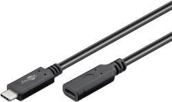 Goobay Cablu prelungitor USB-C 3.2 Generation 2 tata-mama 1m negru compatibil si pt. Thunderbolt 3 Goobay 61038 (61038) - habo