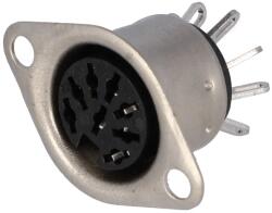 Hirschmann Mufa DIN 8 pini mama cu lipire HIRSCHMANN 930345200 MAB 8S (930345200 MAB 8S)