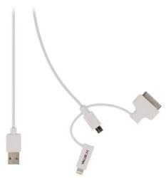 Valueline Cablu USB 2.0 - micro USB lightning 30p 1m alb VALUELINE (VLMP39410W1.00) - habo
