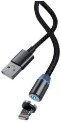 DEVIA Cablu magnetic 2.1A LED 1m Devia Gracious iPhone Negru (Gracious iPhone Black) - habo