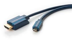 clicktronic Cablu Profesional 2m micro HDMI - HDMI Ultra HD 4K 60Hz cu Ethernet OFC AWG32 aurit Clicktronic (70328) - habo