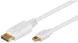 Goobay Cablu mini DisplayPort mDP tata la DP tata 1m alb Goobay 52858 (52858)