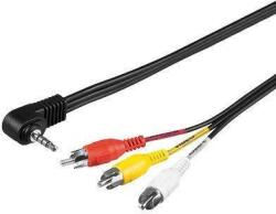 Goobay Cablu Jack 3.5 mm 4 pini la 3x RCA 1.5m Goobay (50209)