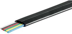 Goobay Cablu telefonic plat 6 fire negru AWG 30 Cupru Vanzare la metru liniar 50254 Goobay (50254)