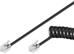 Goobay Cablu telefonic receptor spiralat 4m RJ10 4P4C Goobay (68002)