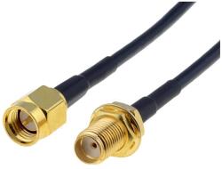 BQ CABLE Cablu SMA mama-tata 50 ohm 1m negru BQ CABLE SMA-SMF/50/1 (SMA-SMF/50/1)