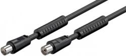 Goobay Cablu antena Coaxial tata - Coaxial mama 2.5m negru Goobay (50729)