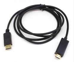 Well Cablu DisplayPort - HDMI 2m 1080p Well (CABLE-DPM/HDMIM-2BK-WL) - habo
