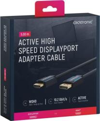 clicktronic Cablu Profesional Displayport tata - HDMI tata 5m Clicktronic OFC 10.2Gbit/s 1920x1200p (70722) - habo