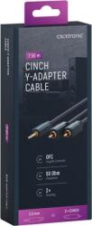 clicktronic Cablu audio Profesional Jack 3.5 mm - 2x RCA 7.5m 50ohm OFC cupru dublu ecaranat fara oxigen AWG23 Clicktronic 70470 (70470) - habo
