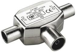 Goobay Splitter 2x coaxial tata la 1x coaxial mama 10-1000Mhz Goobay (11532)