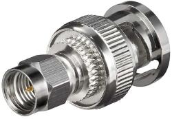 Goobay Adaptor SMA tata la BNC tata Placat cu aur pentru cablu RG 174/U 11855 Goobay (11855)