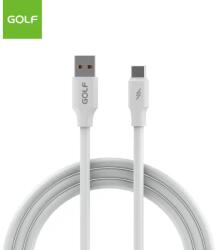 GOLF Cablu USB la USB tip C 1m Golf Super Charge Tube Cable OD 6A 120W alb GC-98t (GC-98t)