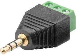Goobay Adaptor bloc terminal cu 3 pini tip regleta cu surub la Jack 3.5 mm tata 3 pini stereo Goobay 76745 (76745) - habo