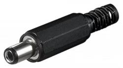GBC Mufa alimentare DC tata pe cablu 5.5x2.5 mm negru GBC 29.0486. 10 (29.0486.10) - habo