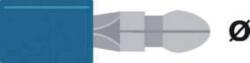 Valueline Papuc FAST ON PLUG 5 mm cablu 1.5-2.5 mm Albastru AF2505HA VALUELINE (ST-151) - habo