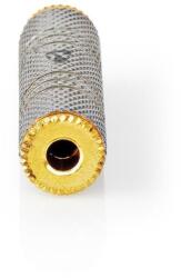 Nedis Adaptor audio stereo PROFESIONAL Jack 3.5 mm mama - Jack 3.5 mm mama Fabritallic Nedis auriu/metal CATB22950GD (CATB22950GD)