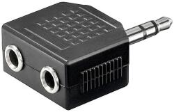 Goobay Adaptor Jack 3.5 mm stereo la 2x 3.5 mm stereo mama Goobay (11104) - habo