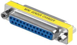 Goobay Adaptor D-SUB 25 pini mama - D-SUB 25 pini mama metalic Goobay (50297)