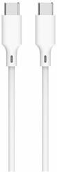 Well Cablu 2.0 USB TYPE C - USB TYPE C PD 60W 1m alb Well CABLE-USBC/USBC-1WE06-WL (CABLE-USBC/USBC-1WE06-WL)