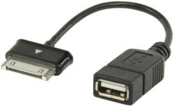 Valueline Cablu adaptor OTG USB A - Samsung 30 pini 0.2m Valueline (VLMP39205B0.20) - habo