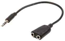 Valueline Splitter audio stereo 3.5 mm tata - 2x 3.5 mm mama 0.2m Valueline (VLAP22100B02)