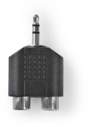 Nedis Adaptor Audio Stereo Jack 3.5 mm tata - 2x RCA mama Nedis (CAGP22940BK) - habo