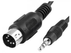 BQ CABLE Cablu DIN 5pini mufa tata la Jack 3.5 mm mufa tata 1.5m negru BQ CABLE (CABLE-441/1.5)