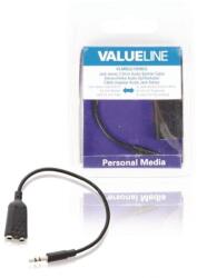 Valueline Splitter audio stereo Jack 3.5 mm tata - 2x 3.5 mm mama 0.2m Valueline (VLMB22100B02) - habo