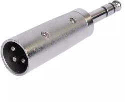 BST Adaptor audio XLR tata - JACK 6.35 mm tata STEREO metal BST 18-5569 (18-5569) - habo