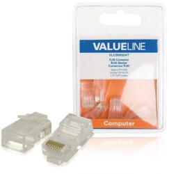 Valueline Mufe CAT6 UTP RJ45 SOLID PVC transparent 5buc VALUELINE (VLCB89304T) - habo