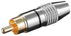 Goobay Mufa RCA tata inel negru metal aurit Goobay (11905) - habo