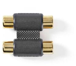 Nedis Adaptor audio stereo 2x RCA mama - 2x RCA mama aurit 1buc Nedis (CAGP24952BKG) - habo