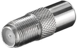Goobay Adaptor coaxial tata la F mama din metal Goobay (11395)