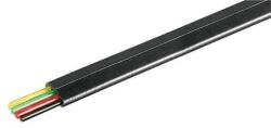Well Cablu telefon plat 4 fire negru CCS Well pret 1m (TEL-C4100F/BK-CCS-WL) - habo