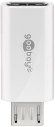 Goobay Adaptor Micro USB tata - USB TYPE C mama OTG Hi-Speed pentru conectarea cablurilor de incarcare/date alb 55550 Goobay (55550)