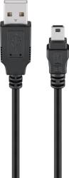 Goobay Cablu USB 2.0 A tata - mini USB B 5-pin tata 3m negru Goobay (60768)