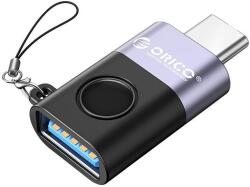ORICO Adaptor tata USB Type C - mama USB-A Orico WCA-BK negru cu gri 32x21x9mm (WCA-BK)