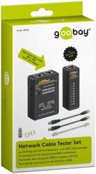 Goobay Tester retea RJ11 RJ12 RJ45 ISDN CAT5 CAT6 BNC Goobay (93010)