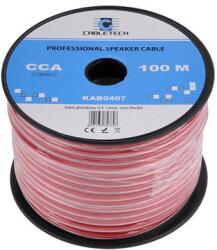 Cabletech Cablu difuzor super flexibil CCA 2x1mm alb/rosu Cabletech KAB0407 (KAB0407)