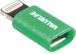 Valueline Adaptor USB Lightning tata - micro USB mama verde Valueline (VLMP39901G) - habo
