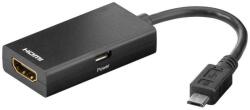 Goobay Adaptor MHL micro USB 5 pini tata - HDMI mama Goobay (31962) - habo