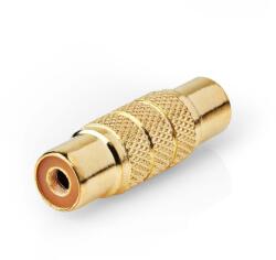 Nedis Adaptor audio PROFESIONAL mono RCA mama - RCA mama metal aurit 1buc Nedis CABW24950AT (CABW24950AT)