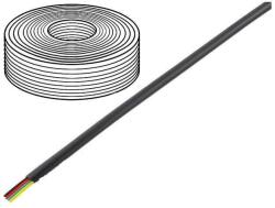 BQ CABLE Cablu telefon 4 fire pentru telecomunicatii litat 4x28AWG negru -20/60C BQ CABLE (TEL-0032-100/BK) - habo