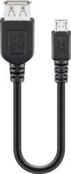 Goobay Cablu adaptor OTG micro USB tata - USB mama 20cm Goobay (95194) - habo