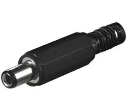 GBC Mufa alimentare DC tata pe cablu 6.3x1.3 mm cu protectire cablu negru GBC 29.0483. 00 (29.0483.00)