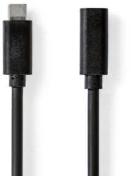 Nedis Cablu prelungitor USB3.2 Gen 1 type C tata - USB type C mama 1m 4K60Hz 60W negru Nedis CCGL64010BK10 (CCGL64010BK10)