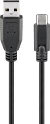 Goobay Cablu USB 2.0 tata la USB Type C tata 0.5m negru Goobay (55467) - habo