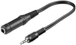 Goobay Cablu adaptor STEREO Jack 3.5 mm tata la STEREO Jack 6.35 mm mama 20cm Goobay (50470) - habo