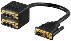 Goobay Cablu adaptor DVI-D 24+1 la 2x DVI-D 24+1 mama Goobay (68740)